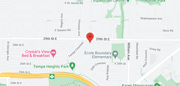 map of 695 E 29TH STREET